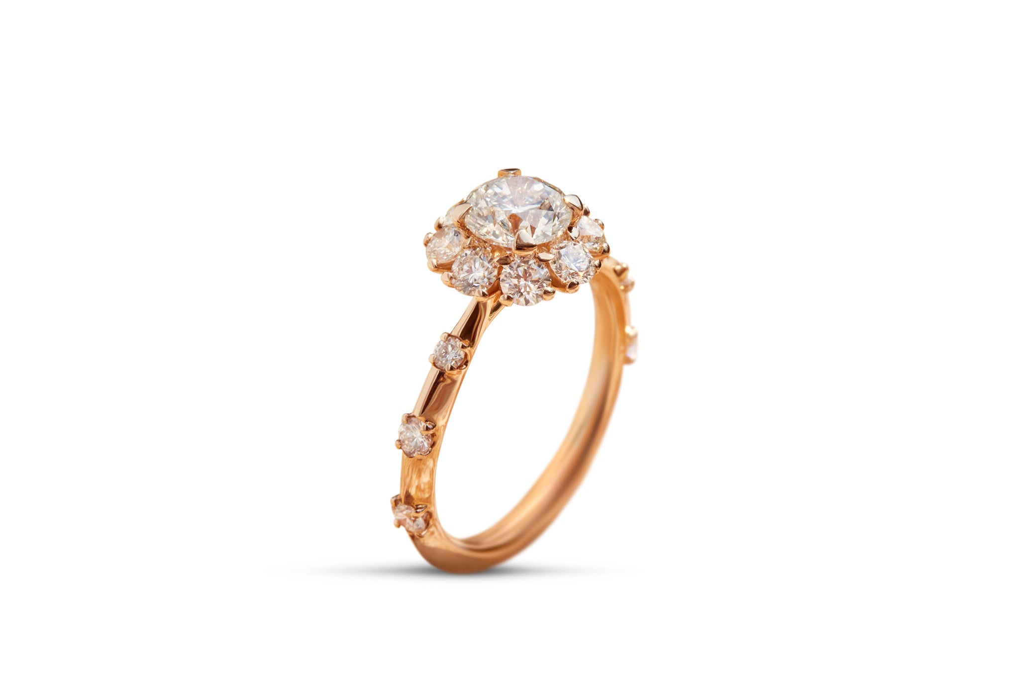 Crown Ring, 1 ct, diamonds