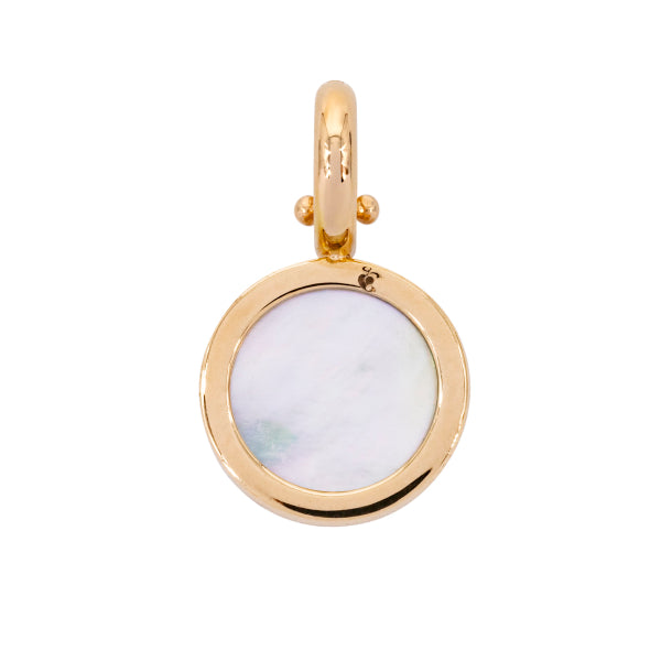 Necklace pearls, 45 cm, cashmere gem, clip, 10 cm, small, rose gold