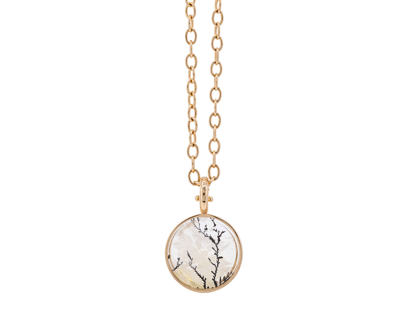Necklace Infinity, 50 cm, Blossom Gemme, clip, 15 cm, large, rose gold