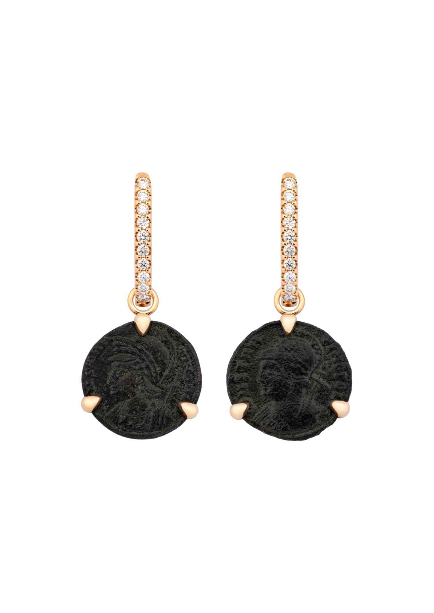 Coin Ohrschmuck, Creolen mit Brill., Constantinus I 330-346 P.C.